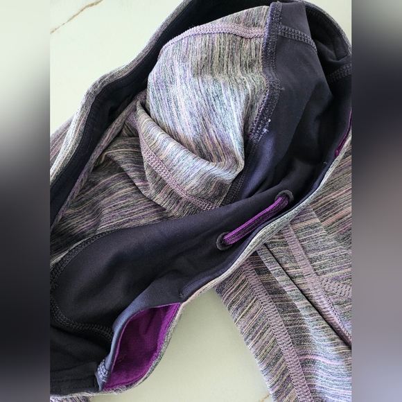 Lululemon Speed Tight IV Space Dye Camo Tender Violet Black Grape Purple Size 6 - Picture 10 of 16